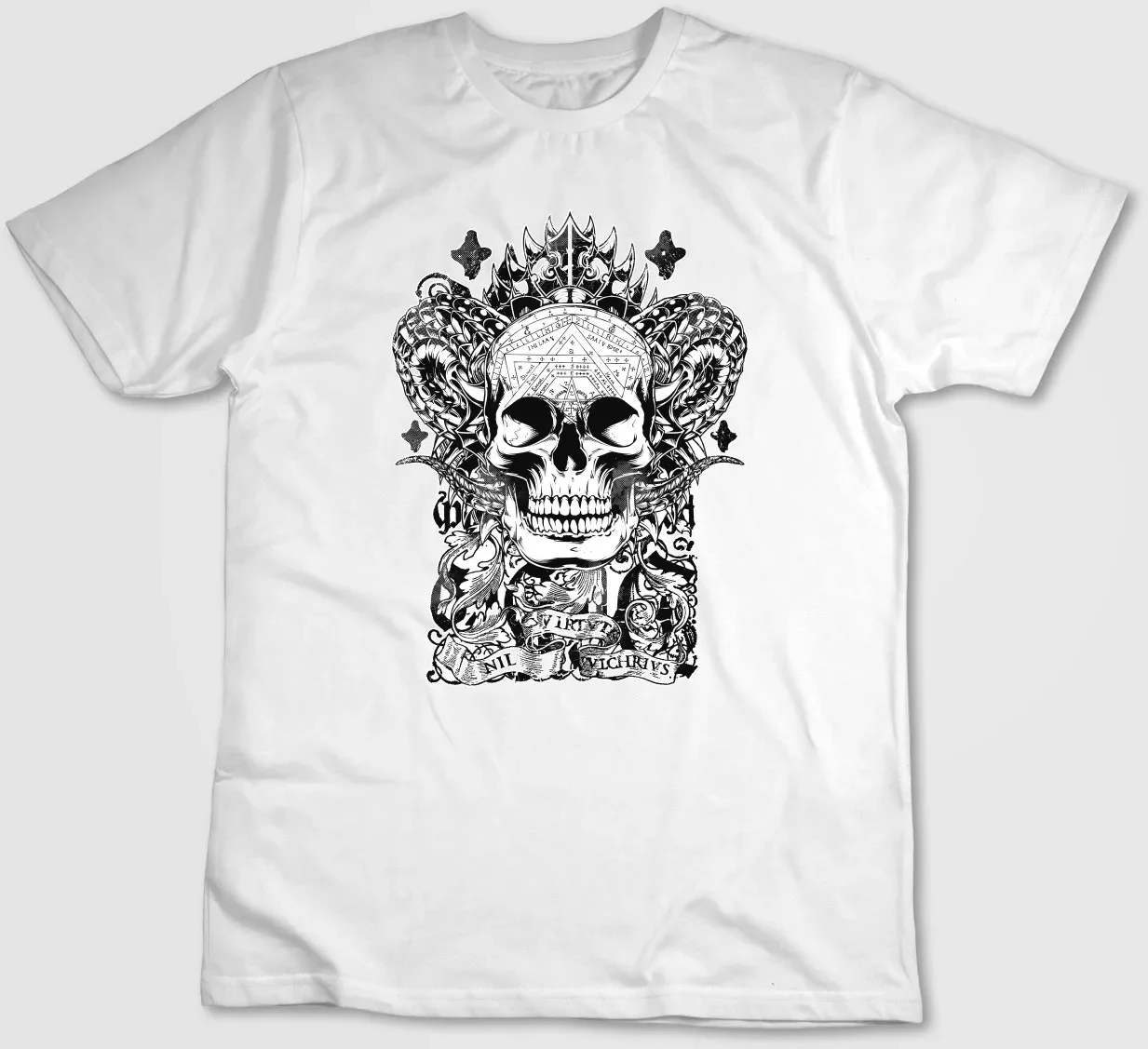 Famous Skull Figure,Short Sleeve T Shirt Men / Woman H368