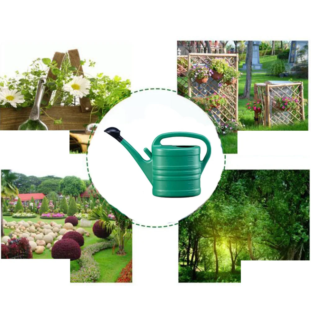 

5L Watering Watering Can With Long Mouth Long Spout Large Capacity Portable Garden Flower Plant Outdoor Indoor Use Army Green
