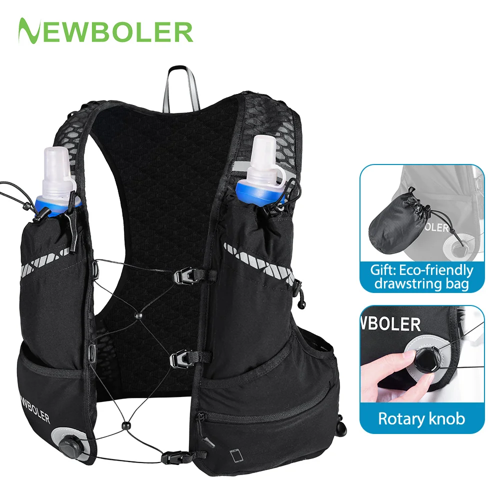Breathable Hydration Vest Trail Running Backpacks 8L Lightweight Cycling Run Jogging Marathon Backpack Riding Bike Climbing Bag