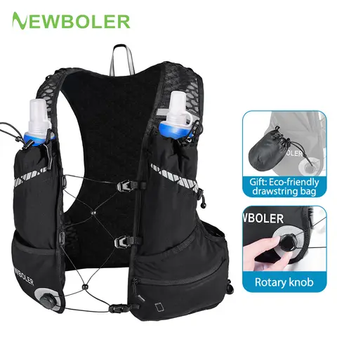 Breathable Hydration Vest Trail Running Backpacks 8L Lightweight Cycling Run Jogging Marathon Backpack Riding Bike Climbing Bag
