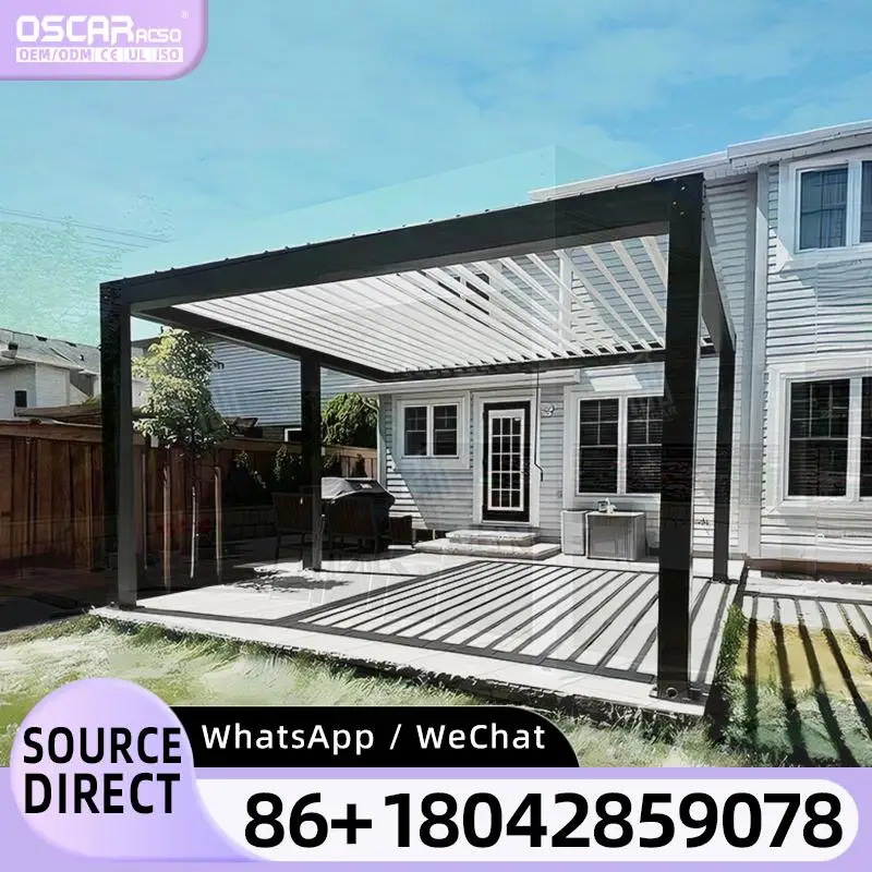 

Наружный водонепроницаемый алюминиевый навес, беседка, беседка, заводская цена, предназначенная для бассейна в Фошань, для использования на открытом воздухе и в саду.