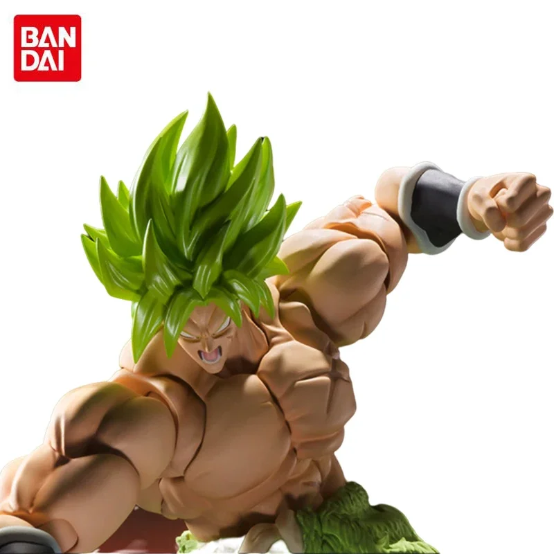 Bandai Dragon Ball Z tokoh Anime SHF Edisi Teater Super Broli mainan Model figur ornamen Anime untuk anak-anak