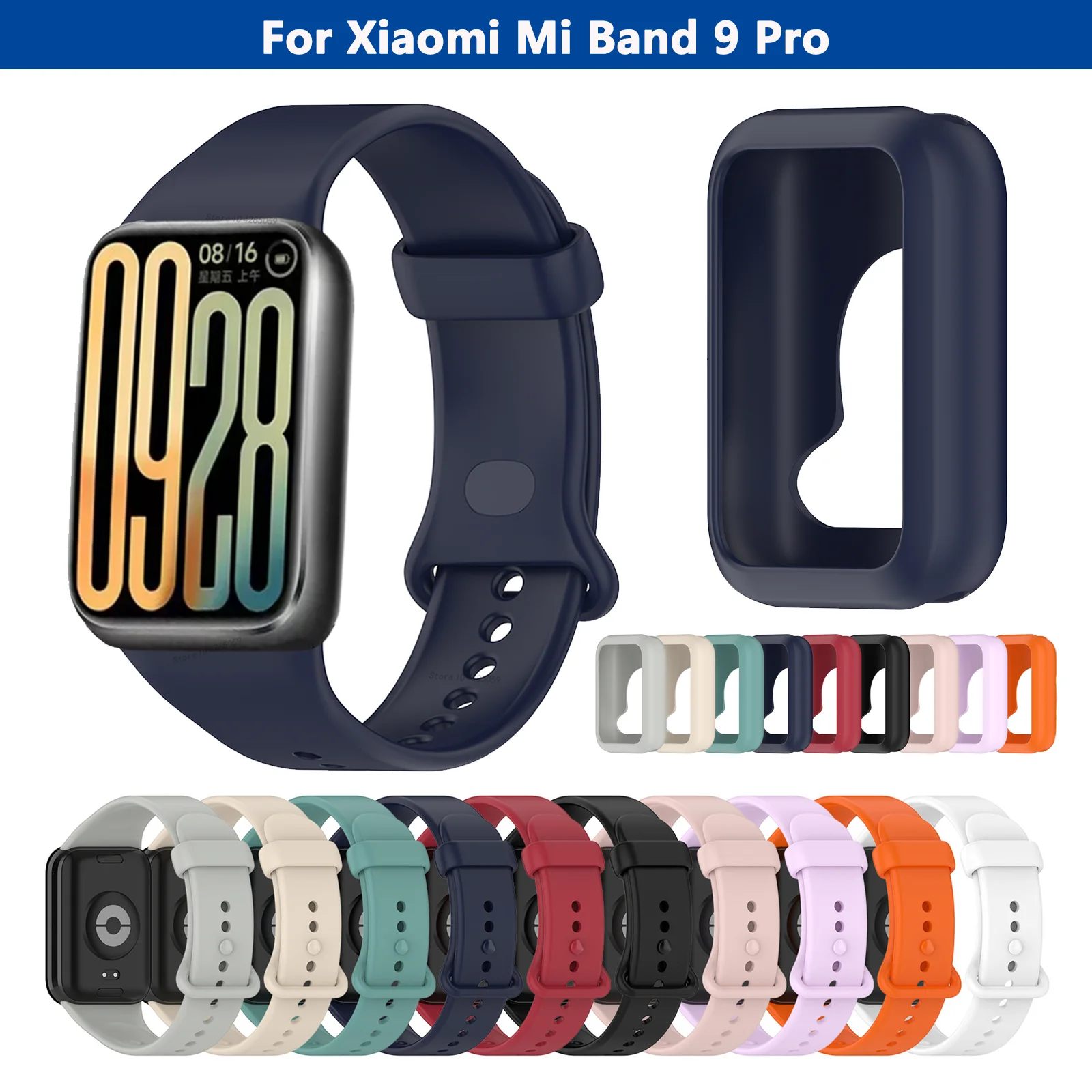 Original Silicone Strap For Xiaomi Band 9 Pro SmartWatch WristBand For Mi Band 9 Pro Bracelet Band Watchband Sport Accessories