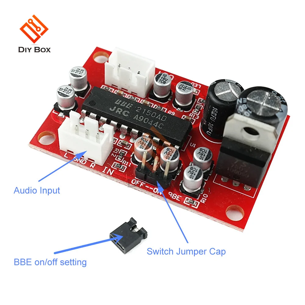 NJM2150 BBE Tone Preamplifier Board With Stabilized Voltage Front Signal Sound Effect Exciter Improve Bass Clarity JRC2150