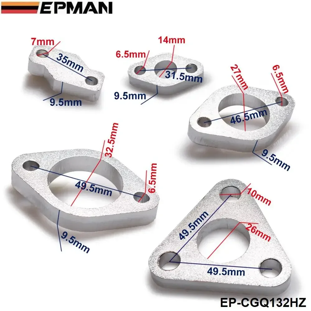 EPMAN Mild Steel RHB31 VZ21 Turbocharge Turbo Flanges Seven Piece Complete Set EP-CGQ132HZ