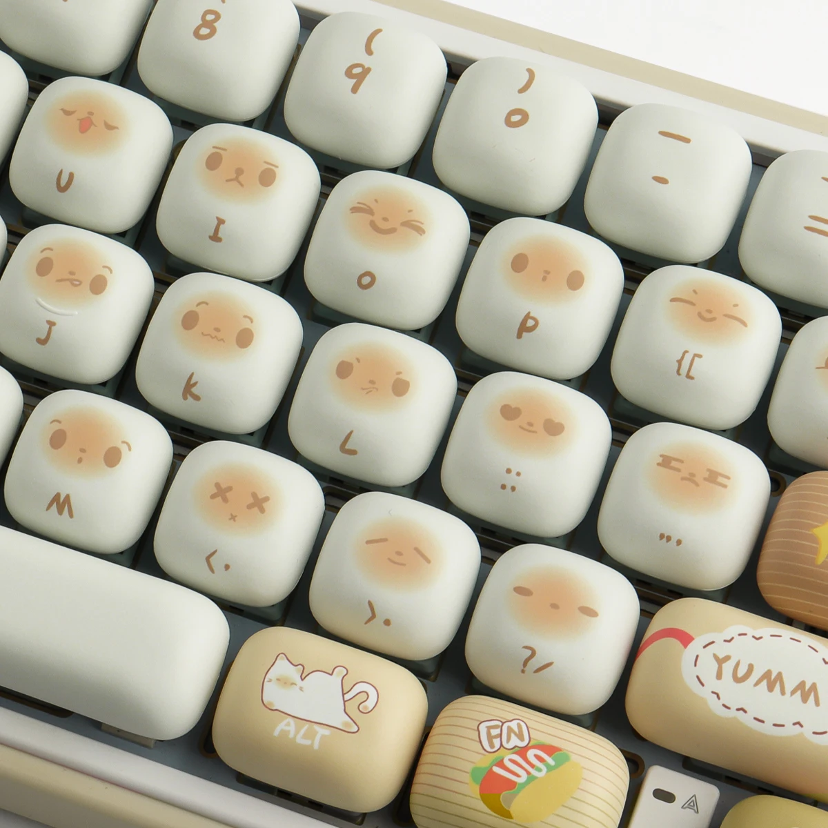 PBT Keycaps Bag cat MOG keycap Dye Sublimation,137 key for mechanical keyboard