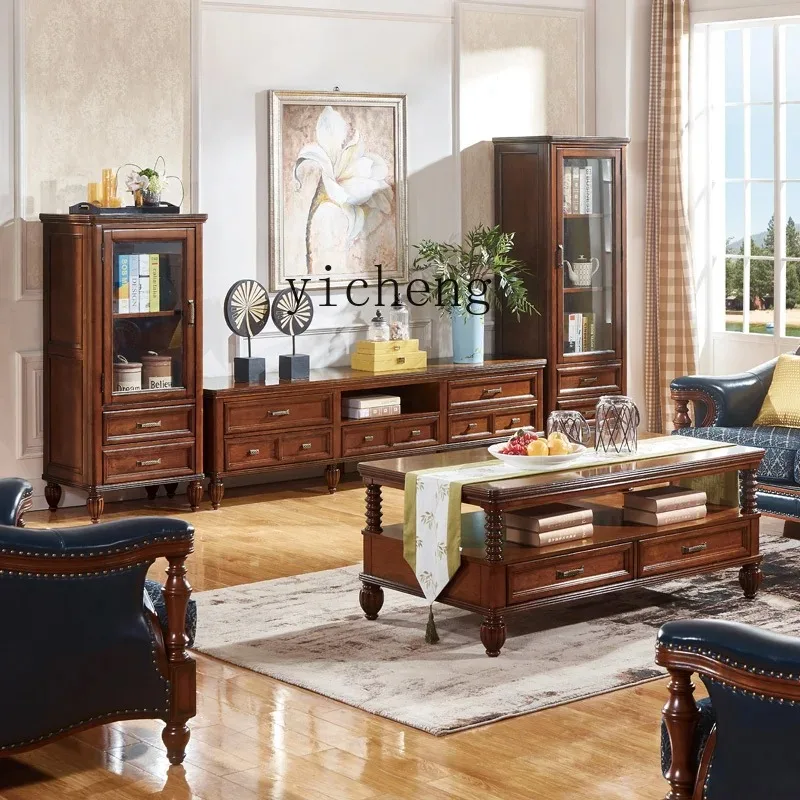 Solid Wood With Door Single Door Wine Cabinet Living Room Display Cabinet Household Side Cabinet LockerL1