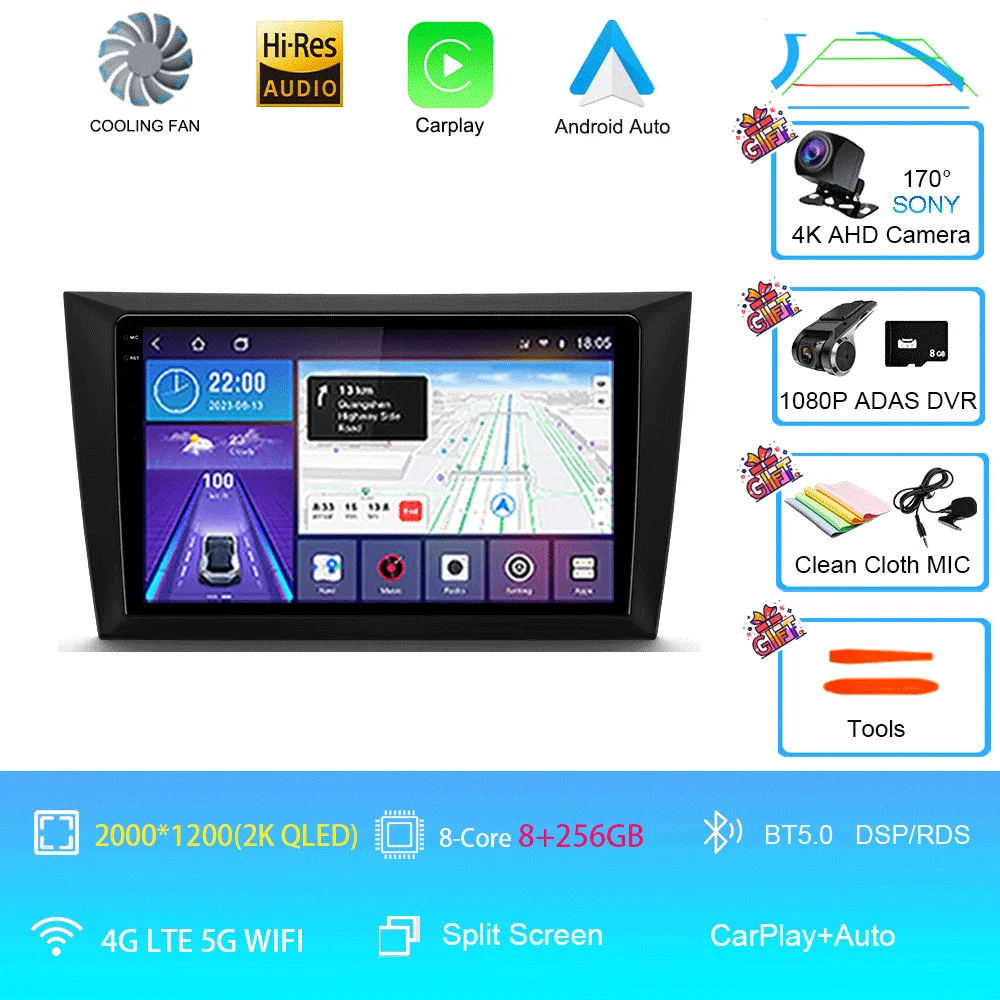 Android 16 autoradio voor Volkswagen VW Golf 6 MK6 GTI 2008-2016 draadloze Carplay autoradio multimediasysteem 4G DSP 2 Din