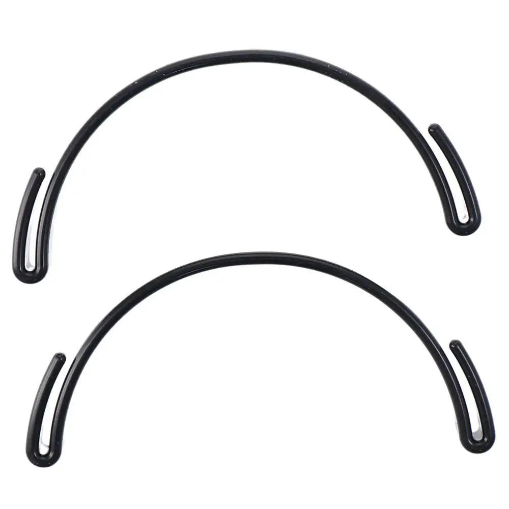 2pcs Portable Black Hat Bill Bender Light Weight Plastic Hat Brim Bender Brim Shaper Baseball Caps