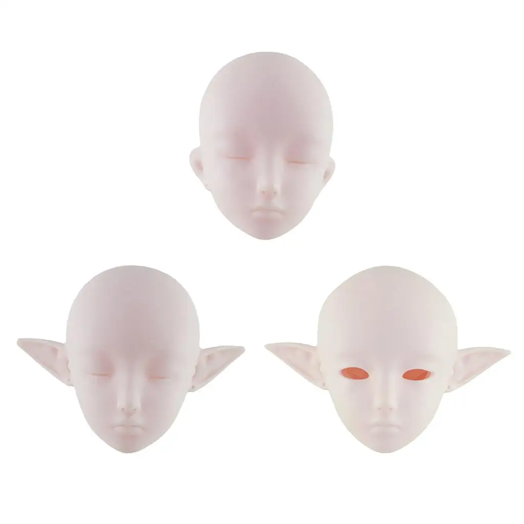 Handmade 1/3 Female Doll Head Sculpt for 60cm Body Dolls, Making Practice