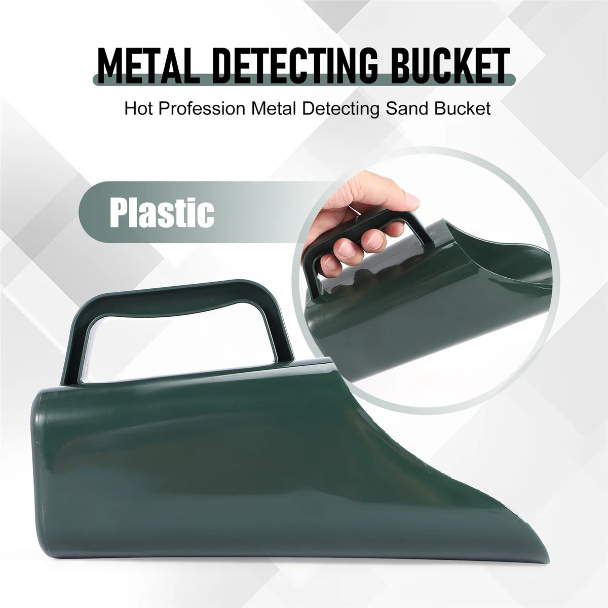 Hot Profession Metal Detecting Sand Bucket for MD-4060,3010,4030,6350,6150, 6250 and TX-850 Metal Detector Scoop HOT