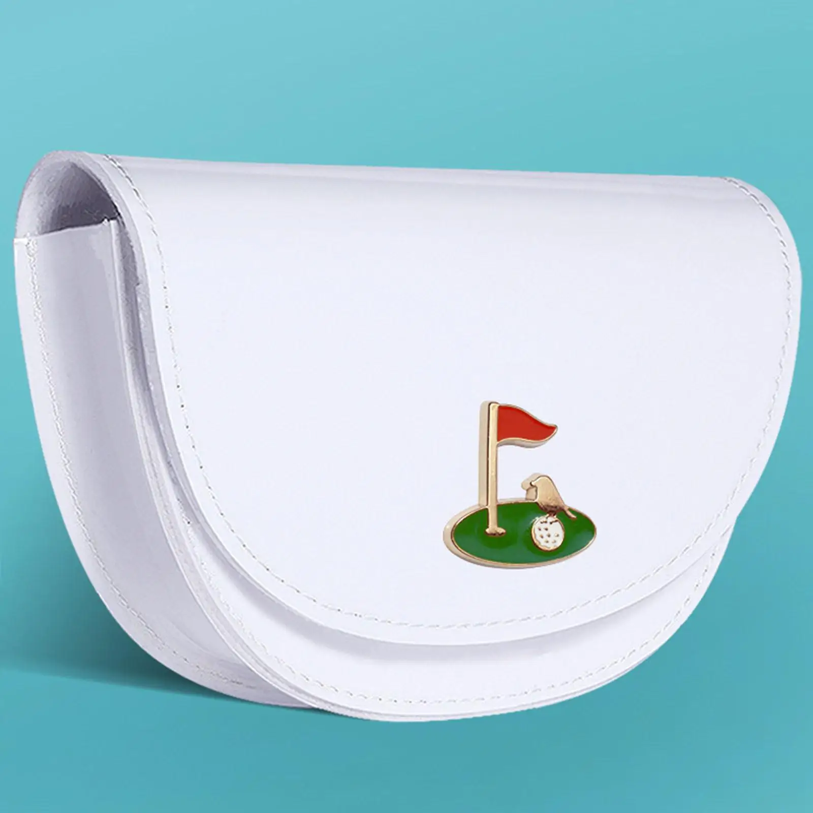Rangefinder Storage Belt Bag PU Leather Waterproof Compact Pouch for Outdoor Golf Sport Use