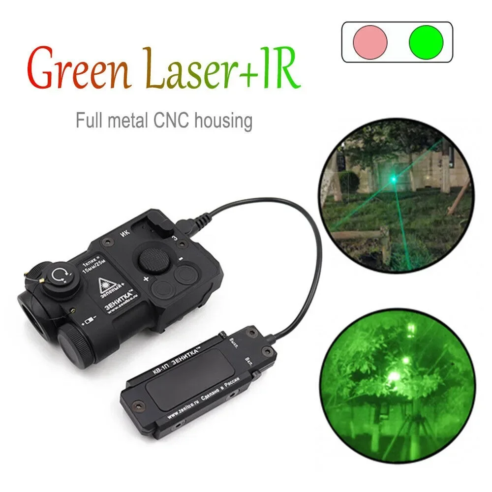 Tactical Zenitco Perst 4 Green IR La-ser Sight Combo Aiming Infrared La-ser For Rifle AK47 AK74 AR15 M4A1 Picatinny Rail Hunting