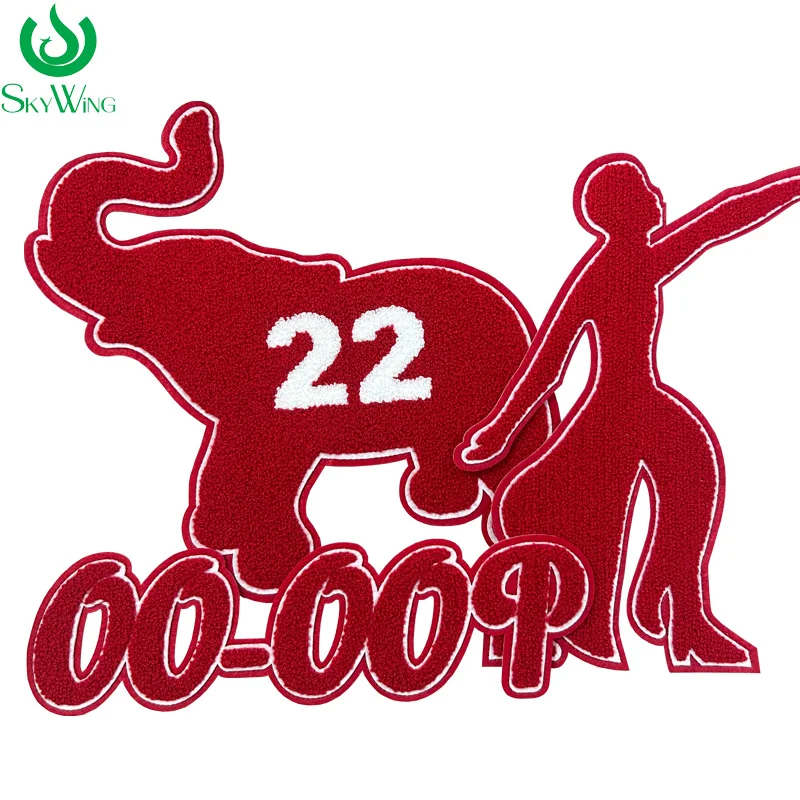 Красная Дельта синельный слон искусственная танцевальная Женская вышитая утюгом нашивка для куртки, толстовки, сумки