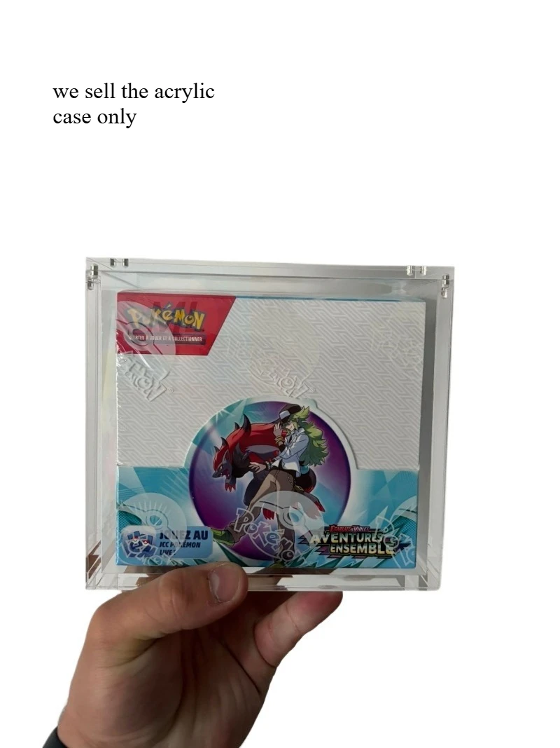 

Acrylic Case Display Case Collector Protector With Strong Six Magnetic Lid For Pokemond Booster Box