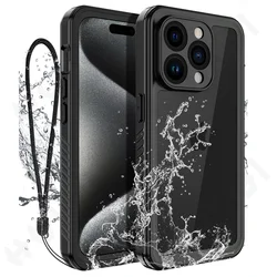 IP68 Shellbox Waterproof Case For iPhone 17 16 15 14 13 12 11 Pro Max XR XS Plus 8  Metal Aluminum Swimming Phone Luxury Cover