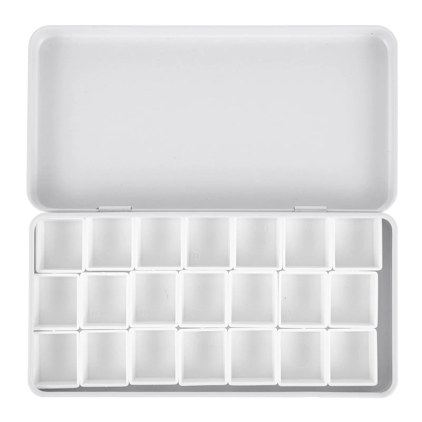 1Set Compact Watercolor Palettes Box Rust-Resistant Iron Construction Lightweight Design Keeps Acrylic Watercolors Fresh
