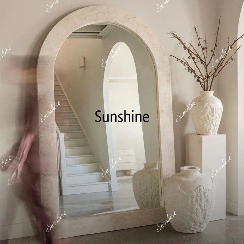 Designer Wedding Square Mirror Makeup Quality Luxury Aesthetics House Floor Mirrors Art Length Big Espejos De Piso Wall Decor T*