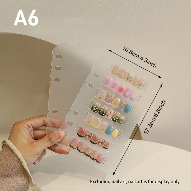 Nagelkunst-Aufbewahrungs- und Präsentationsalbum: DIY-Editor, einfaches Nagelkunst-Aufbewahrungswerkzeug, staubdicht, große Kapazität, Nagelkunst-Organizer – Detail 14