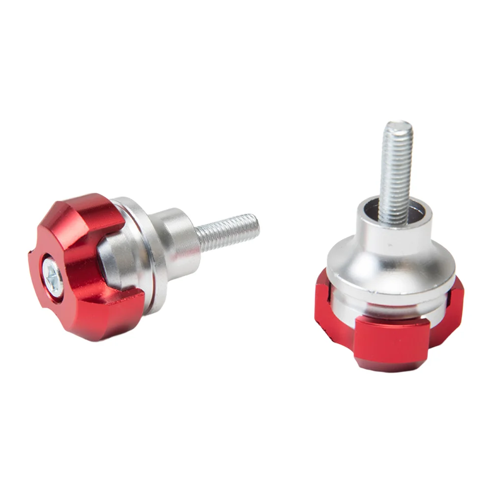 2PCS Refit License Plate Decoration Screws for Motorcycle Aluminum Alloy Anodized Wear Resistant Red Purple Black