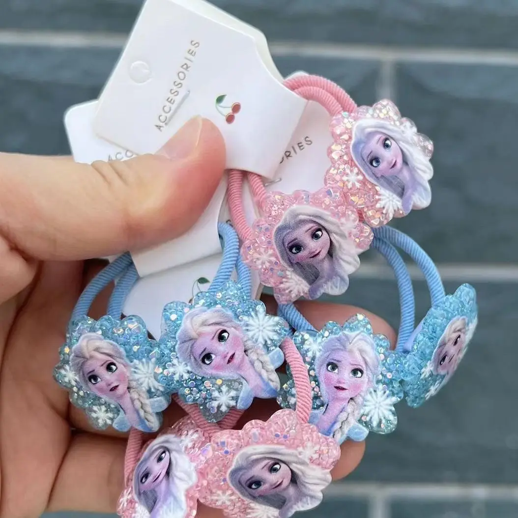 Diseny cartone animato Principessa Frozen Corda per capelli Bambina Forcina Asilo Capelli per bambini Giocattoli di bellezza e moda