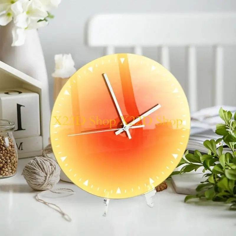 X22D 1PC Modern Sunset Wall Clock Silent Non-ticking Battery Operated Decorative