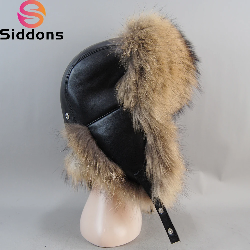 

New Style Winter Genuine Real Fox Fur Hat Unisex 100% Natural Real Leather Cap Casual Warm Soft Russia Real Fox Fur Bomber Caps