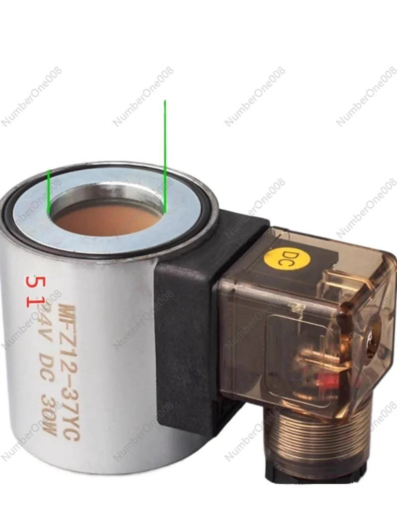 Hydraulic Solenoid Valve Coil MFB12-37YC MFZ12-37YC Solenoid Valve Control Valve, Inner Diameter 23 High 51