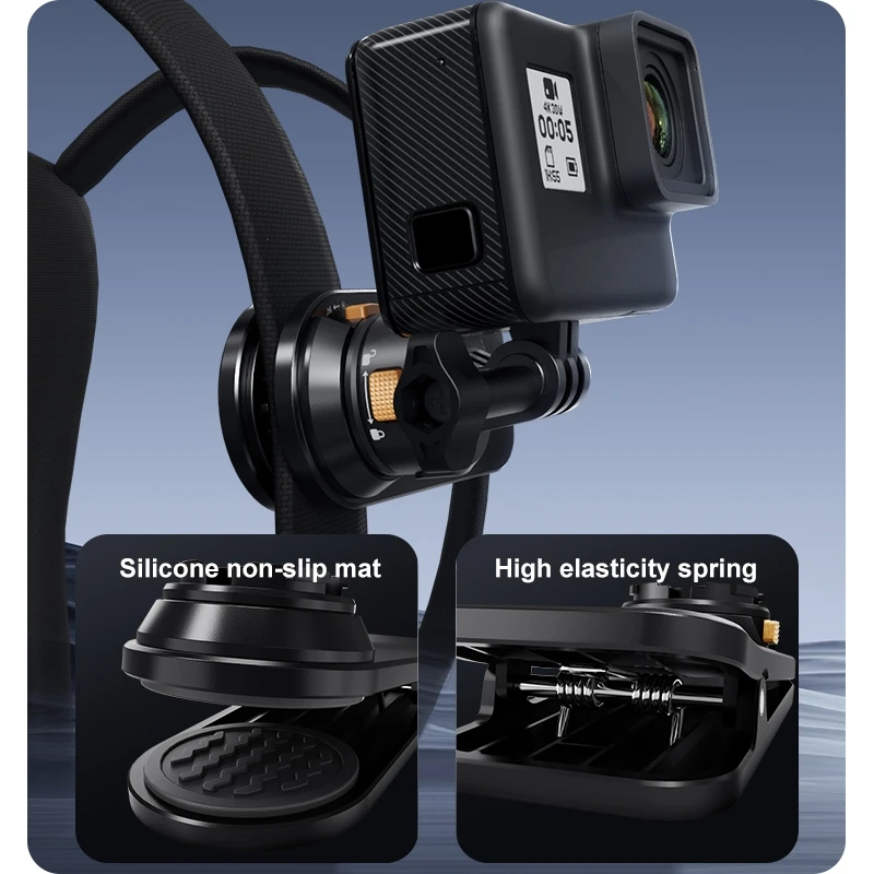 حقيبة ظهر مغناطيسية للكاميرا الرياضية من PULUZ، دعامة سريعة الإصدار لـ GoPro HERO13 12 11 10 9 8، DJI OSMO، Insta360 وغيرها #6