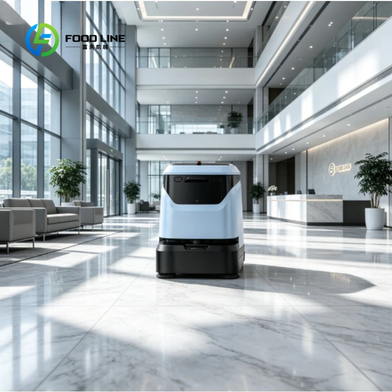 Customized Commercial Floor Cleaning Robot 3-in-1 Sweep Mop Vacuum Auto Water Station AI Obstacle Avoidance Smart Cleaning Robot
