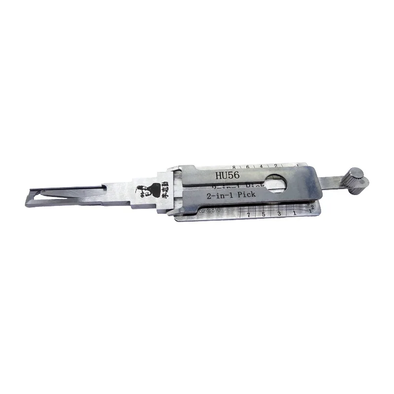 Lishi HU56 2-in-1 slotenmaker decoder ontsteking auto deur open voor oude Jaguar en Volvo modellen verticaal frezen