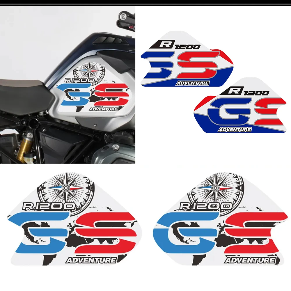 For R1200GS R1200 R 1200 GS ADV GSA Adventure Tank Pad Protector Gas Fuel Oil Trunk Tail Top Side Box Cases Luggage Stickers