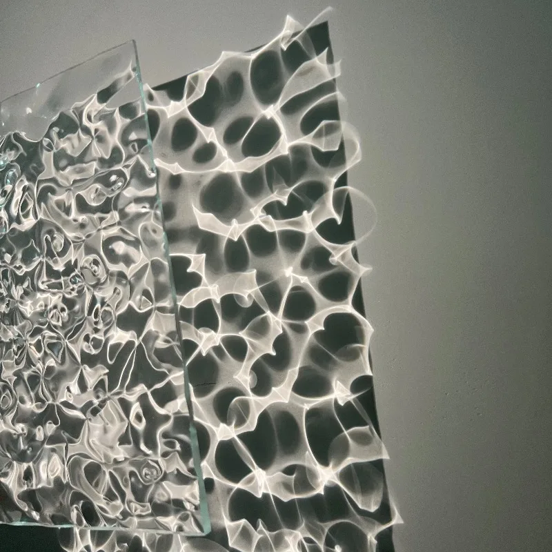Transparent Water Ripple Acrylic Plate Wave Reflection Indoor Shooting Home Decor Custom Craft