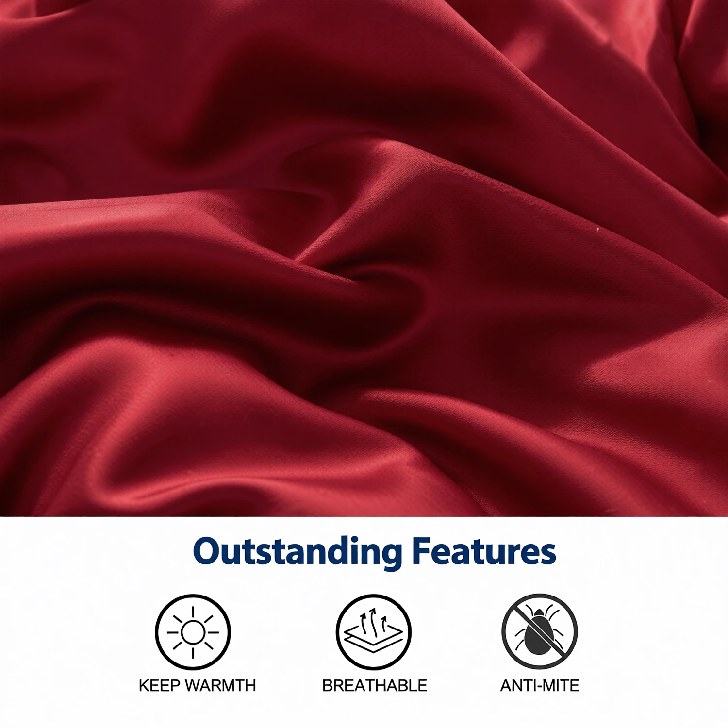 1 Piece Red Plaid Quilted down Alternative Comforter, All-Season Bedding - Includes Comforter Insert, Does Not Include Pillowcase - Soft, Anti-Allergenic, Hollow down Filling, Breathable, Machine Washable, Wrinkle-Resistant, Fade-Resistant, Shrink-Resistant, Suitable for Christmas Home Decoration