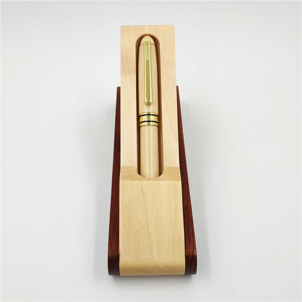

Ballpoint Pen Set Pens Office Stationary Wooden Ball-point School Supplies Roller