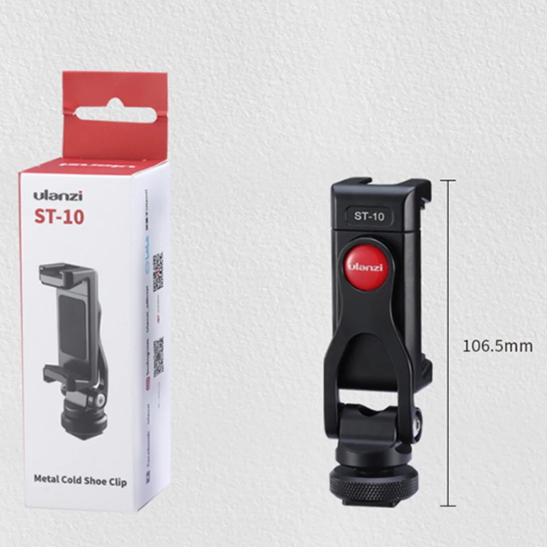 オリジナルUlanzi ST-10メタルフォンホルダーVlogデュアルコールドシュー多機能フォンデスクトップスタンド360 °   写真ライブストリーミング