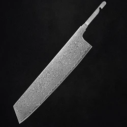 DIY Chef Knives 8 inch Kiritsuke knife Blade Damascus Steel Raw Kitchen Knife Blank Blade Material Semi Finished Cutlery Blank