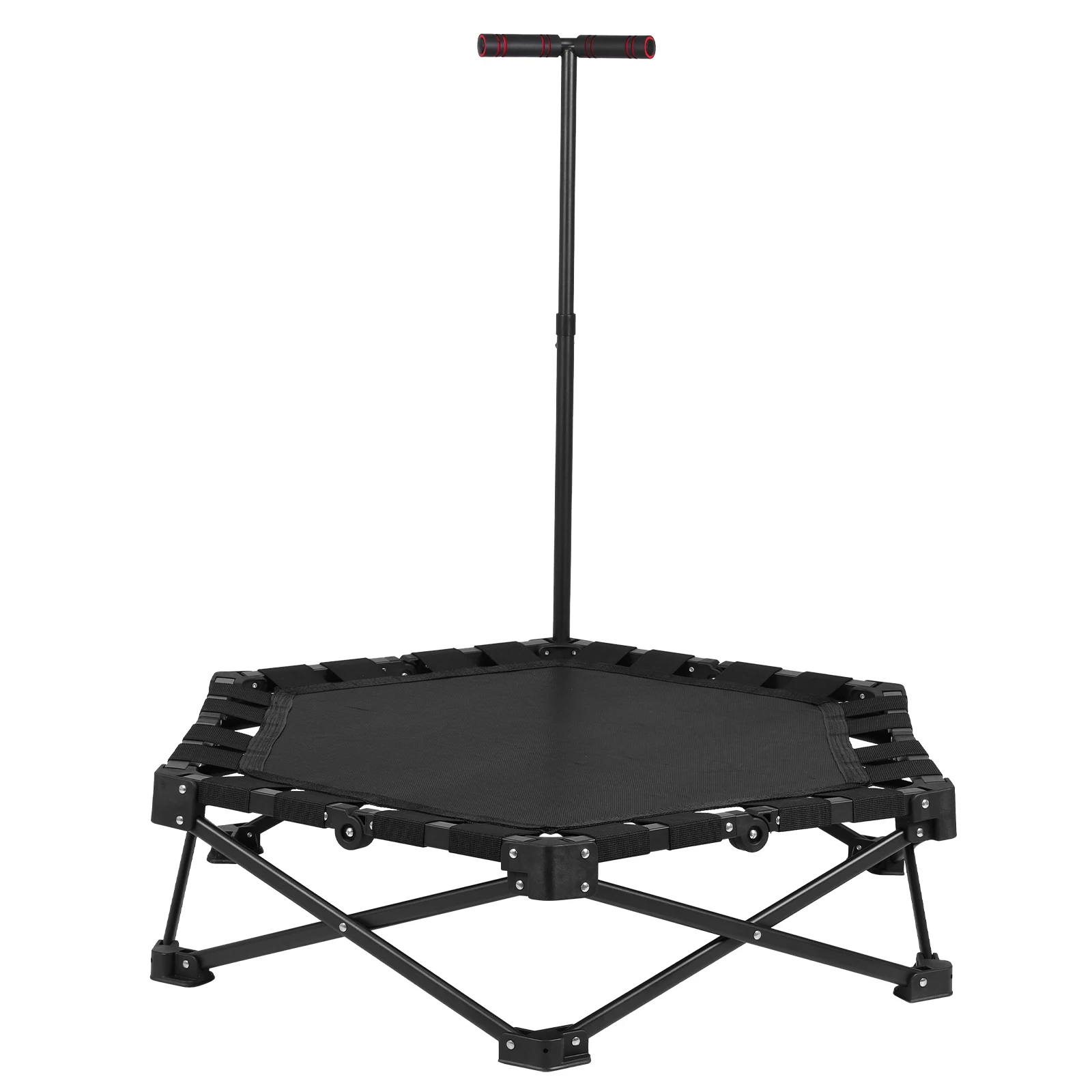 

Portable Exercising Trampoline One-Step Fold & Open Training Jumping Trampoline 225kg Max Load Indoor & Outdoor Workout