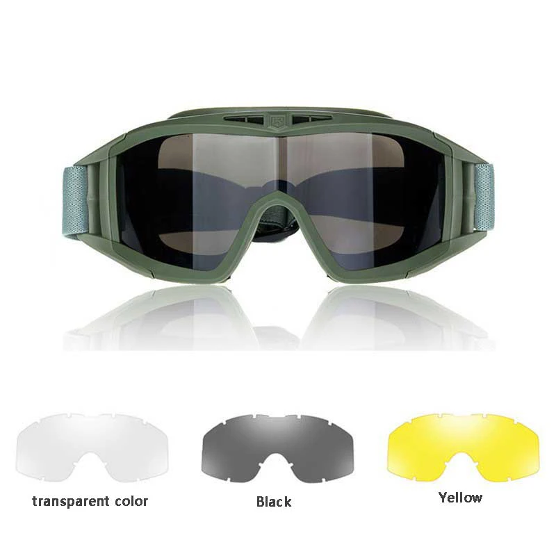 Hunting Military Tactical Protective Glasses Sport Sunglasses Anti-Impact Men Outdoor Airsoft Paintball Goggles