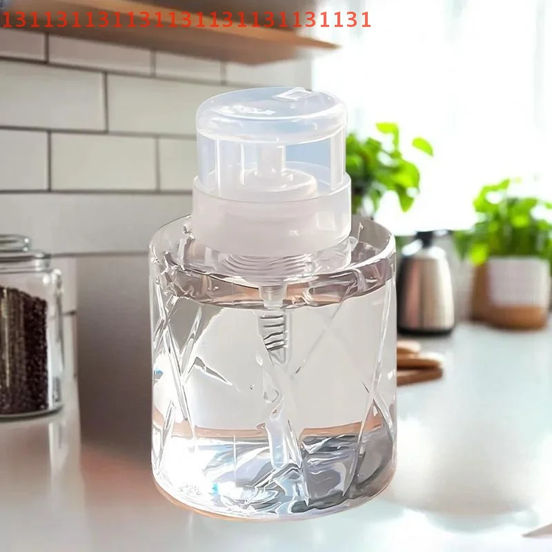 موزع مضخة فارغة قابلة لإعادة الملء وقابلة للقفل، منظف مانيكير الأظافر، حاوية مزيل المكياج، زجاجة ضغط للاستخدام الشخصي #4