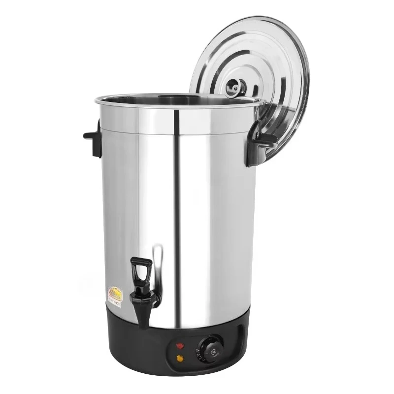 Large capacity 30-70l commercial stainless steel electric drinking boiling water heating boiler ashes machine