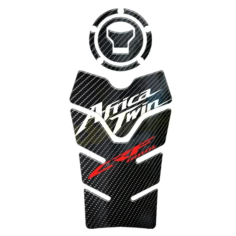 FOR HONDA CRF1000L AFRICA TWIN Motorcycle Tank Pad Protector 3D Gel Sticker Decal Carbon Fiber CRF1000 L -1 Accessories