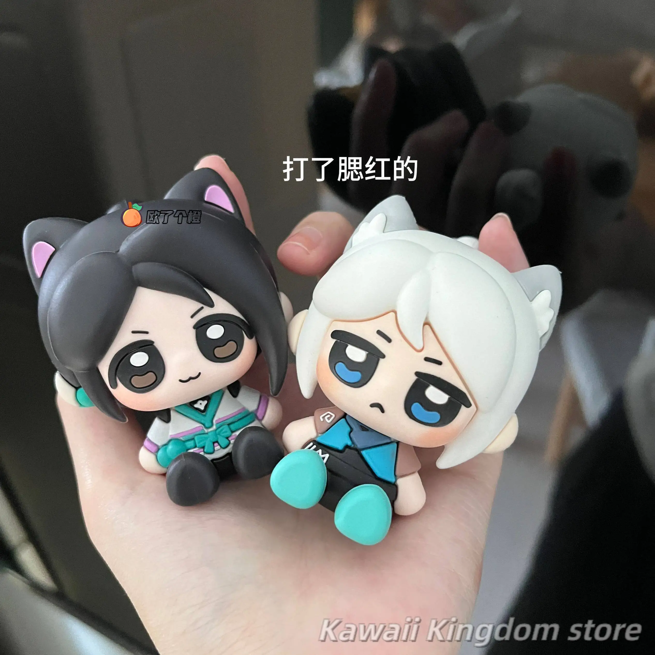 VALORANT Omen Clove Sage Reyna Jett Neon Iso Anime PVC Stand Posture Ornament Cartoon Characters Figurine Action Figure Toy Home view 5