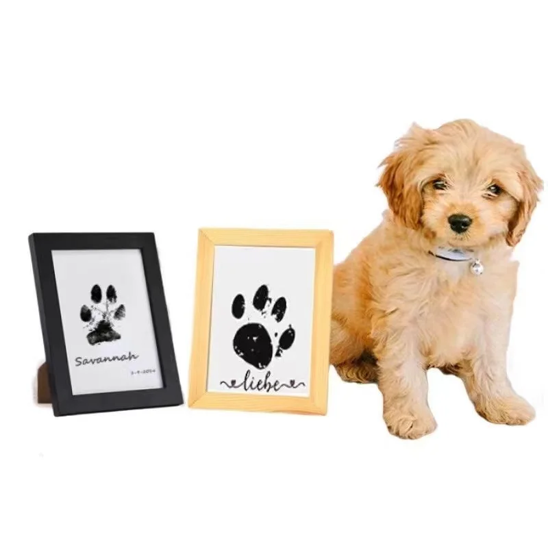 

Dog or Cat Paw Print Clean Touch Ink Pad Keepsake DIY Inkless Nose and Pawprint Impression Making Kit