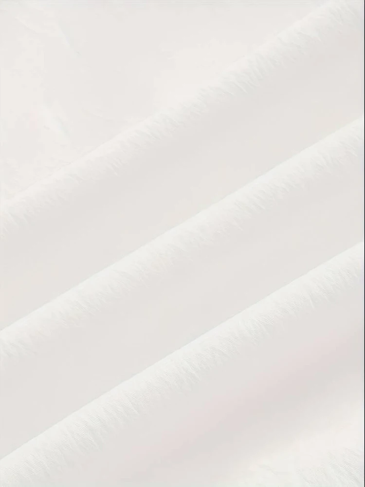 Weißer, plissierter asymmetrischer Rock mit Schnürung, langer Rock, sieht groß und schlank aus, geeignet für Frühlings- und Sommerkleidung