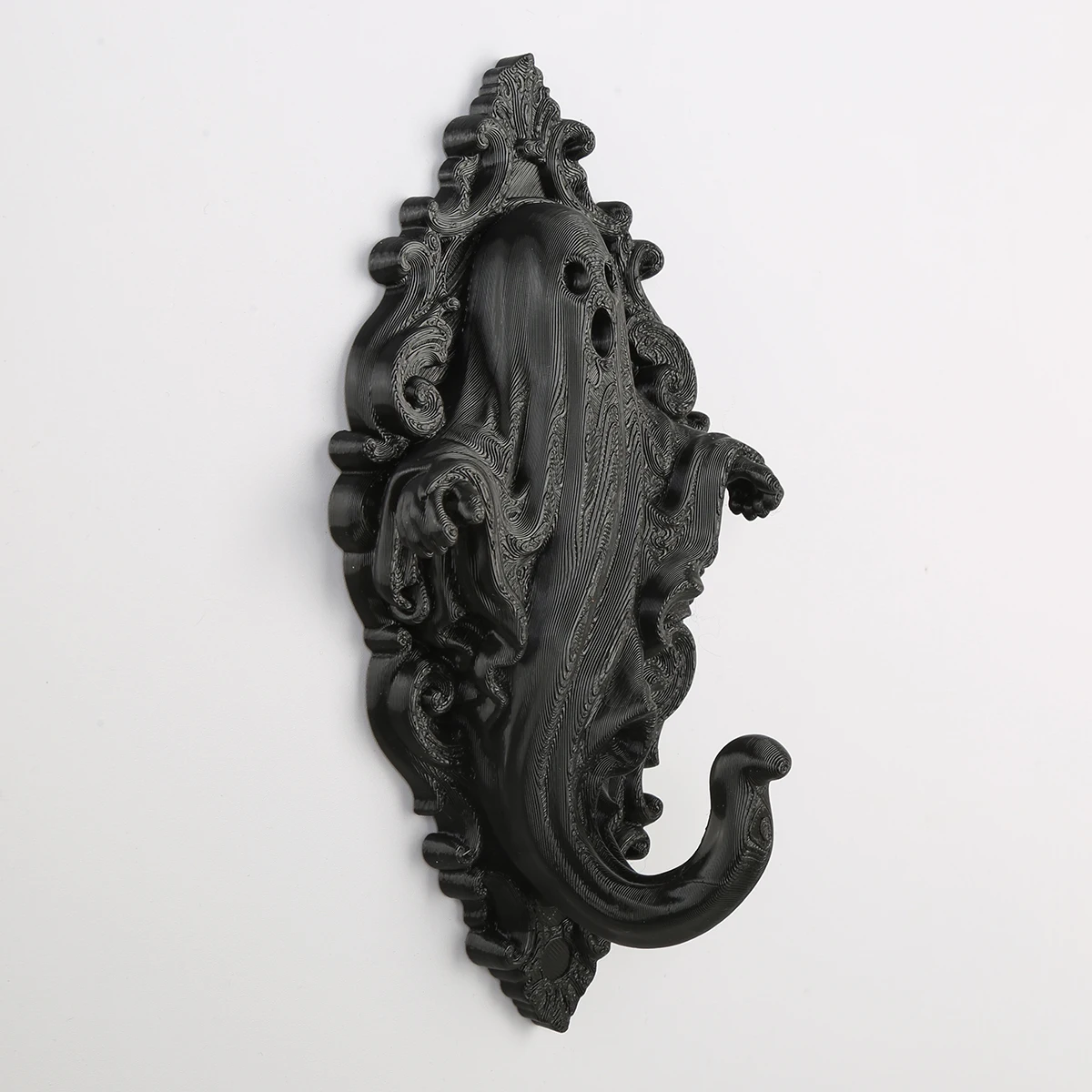 Cross‑border Baroque Carved Ghost Shape Wall Hook Mysterious Witchy Wall Hanging Halloween Themed Home Decor Pendant
