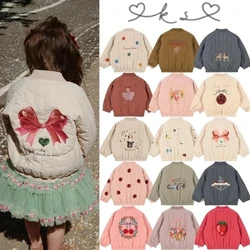 2024 KS AW Baby Jungen Cartoon Lammwolle Jacken Kinder Kleidung Kleinkind Mädchen Jacken Oberbekleidung Mäntel Kinder Flug Anzug Jacke