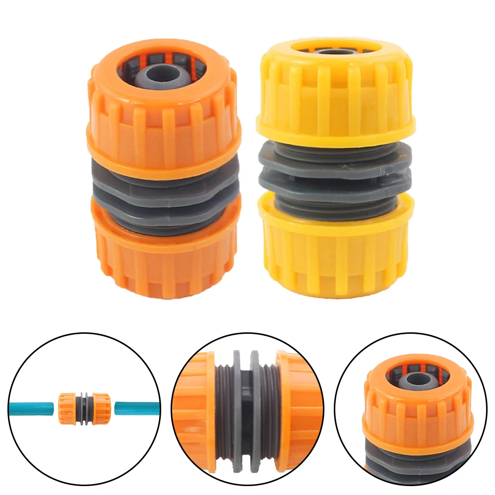8PCS Double Hose Connector Garden Watering Hose Plastic Quick Connector 1/2