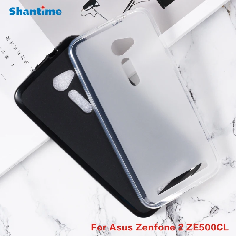 Case for Asus Zenfone 2 ZE500CL TPU Shockproof Rubber Cover Protective Bumper Flexible Shell for Asus Zenfone 2 ZE500CL