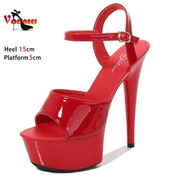 Stripper High Heels Pole Dance Shoes Women Sexy Show Shoes Sandals Party Club 13 15 17 CM Platform High-heeled Shoes Wedding New